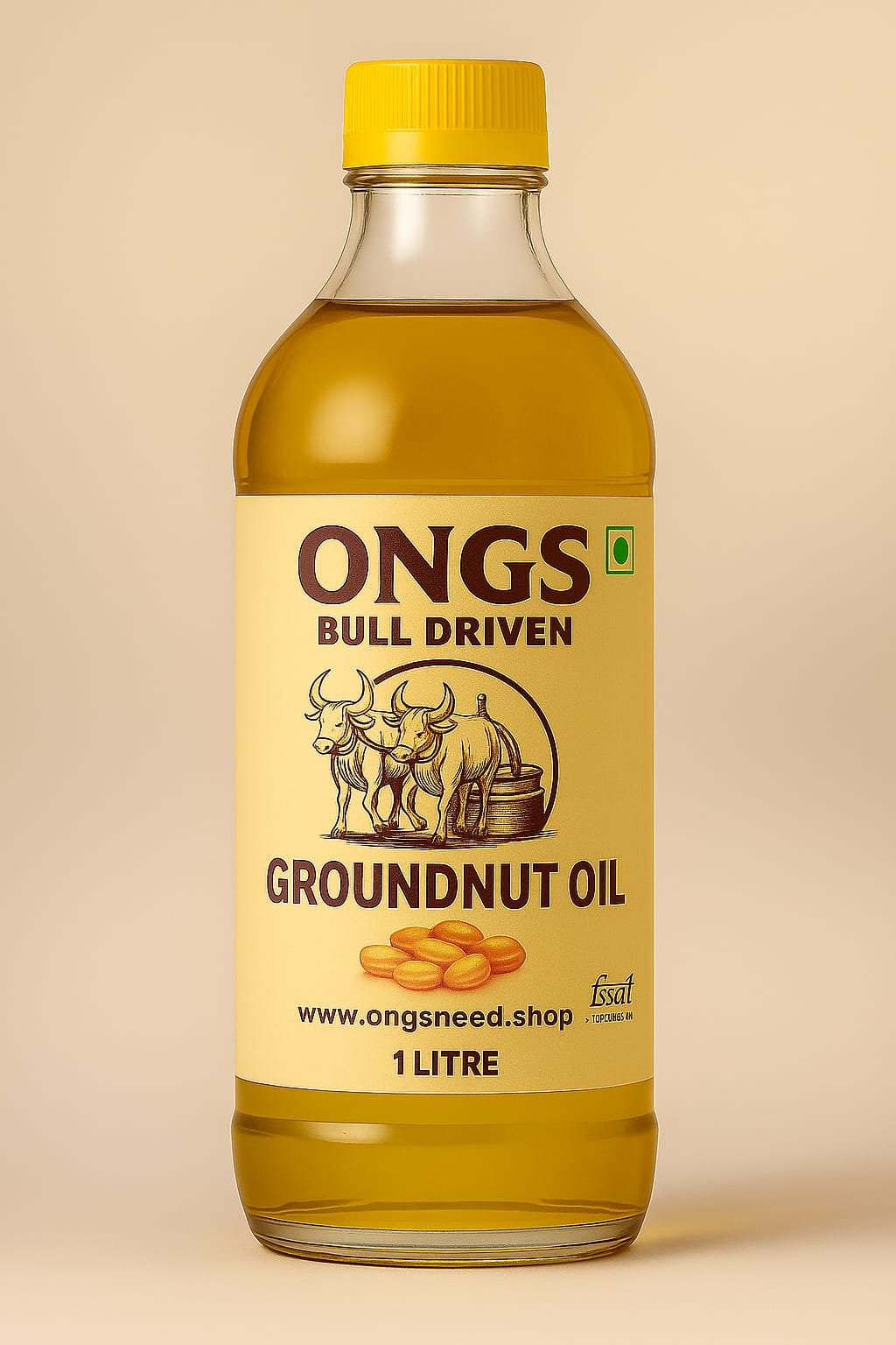 Bull Driven Ghani Oil